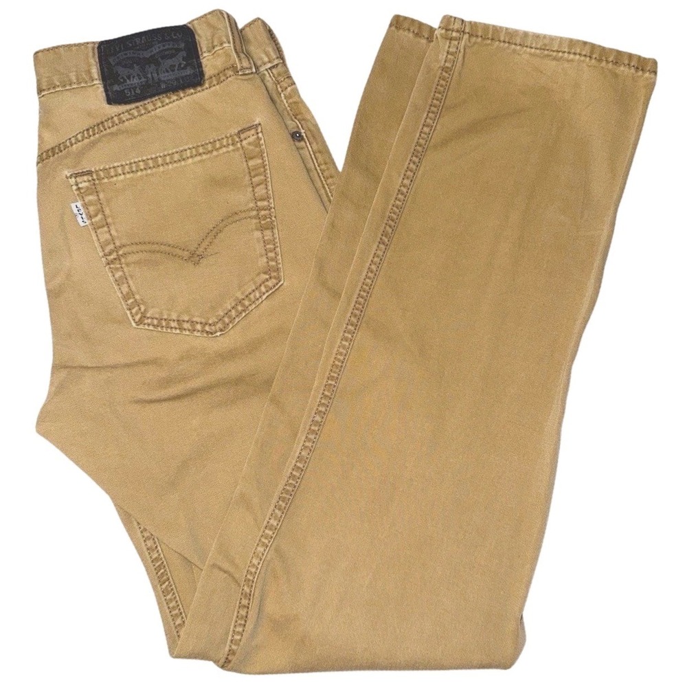 Levi Men's 514 29x32 Mustard Denim Regular Slim Fit‎ Straight Leg Jeans Premium
